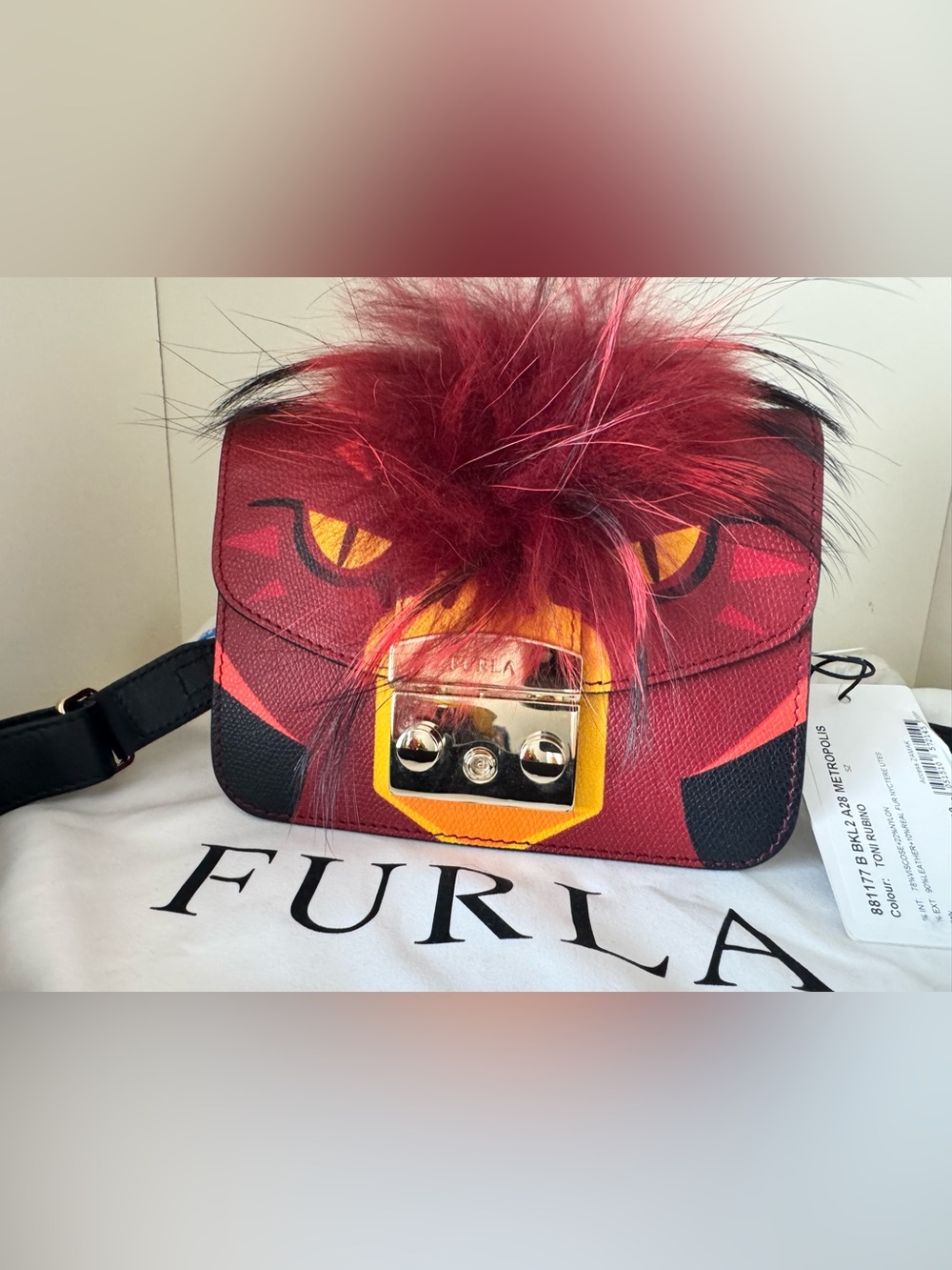 Furla Metropolis Jungle limited-edition monster snake classic mini bag
